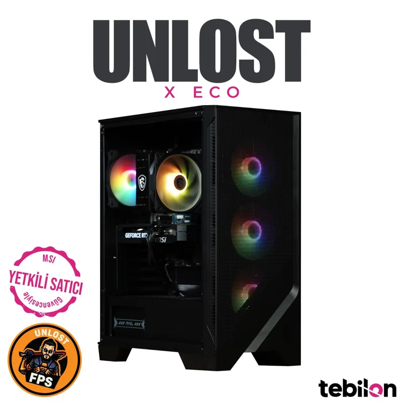 UNLOST X ECO-AMD RYZEN 7500X3D-MSI RTX 5060TI 8GB -MSI B840M B-16GB-1TB SSD-OEM PAKET