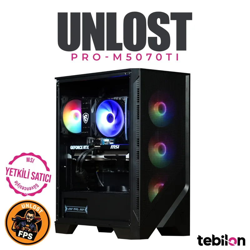 RTX 5070 Ti + Ryzen 7 9700X hazır sistem