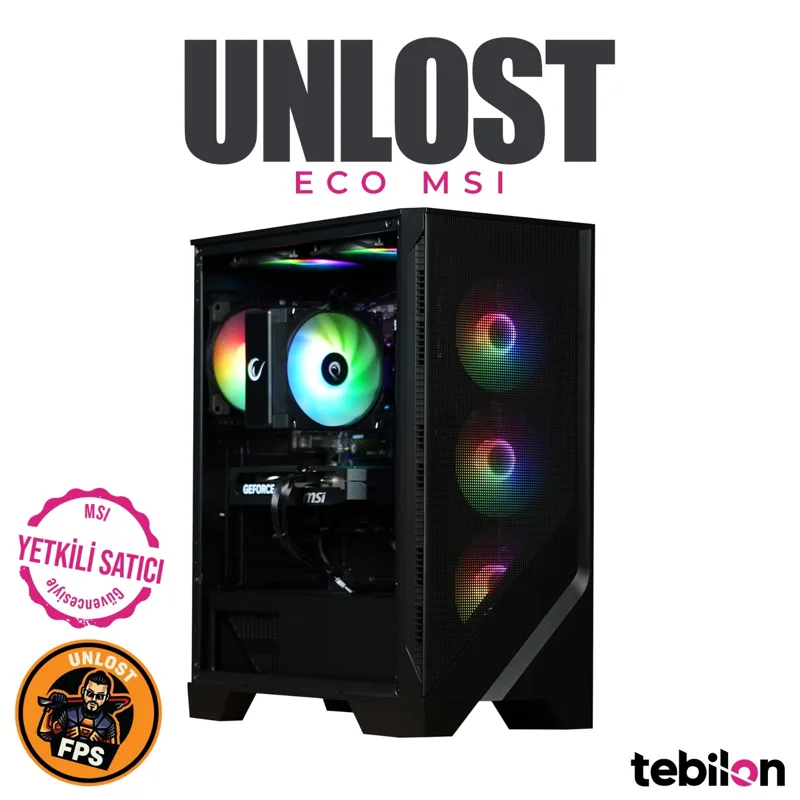 UNLOST ECO-AMD RYZEN 7500F-MSI RTX 5060TI 8GB -MSI A620-16GB-500GB SSD-OEM PAKET