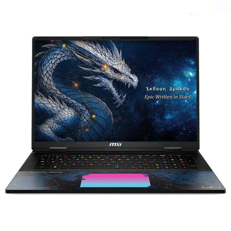 MSI TITAN 18 HX DRAGON EDITION DRACO EPIC A2WJ-1223TR Intel Core Ultra 9-290HX PLUS GeForce RTX 5090 24GB 175W 96GB DDR5 4TB SSD 18 inç 4K UHD+ 240Hz MiniLED W11 Home Gaming Laptop