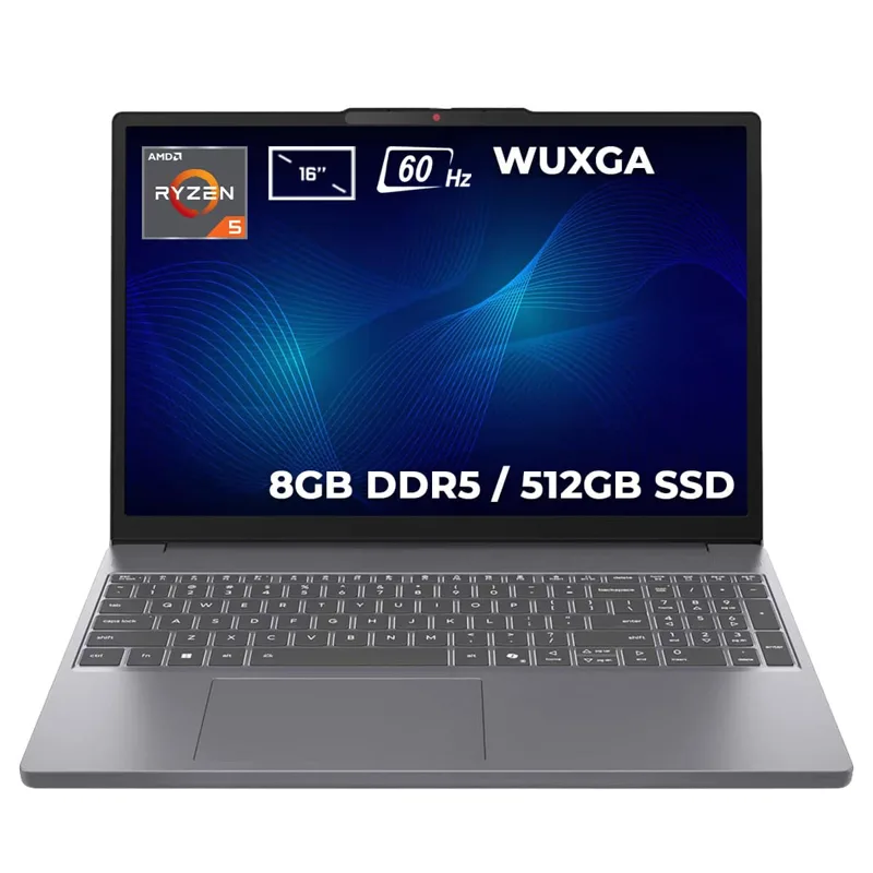 Lenovo IdeaPad Slim 3 16ARP10 AMD Ryzen 5-150 8GB DRR5 512GB SSD 16 inç WUXGA 60Hz IPS FreeDos Laptop (83K80086TR)