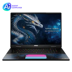 MSI TITAN 18 HX DRAGON EDITION DRACO EPIC A2WJ-1223TR Ultra 9 290HX Plus 96GB DDR5 RTX5090 GDDR7 24GB 4TB SSD 18" UHD+ 240Hz W11H Notebook