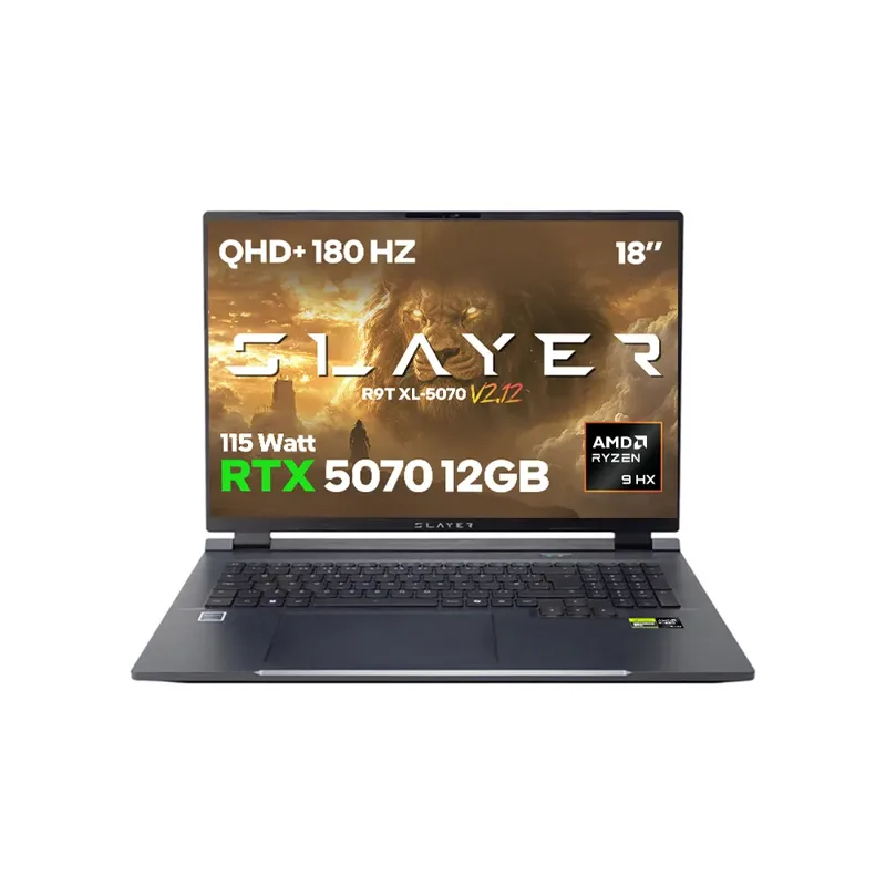 Game Garaj Slayer R9T XL-5070 V2.12 AMD Ryzen 9 8945HX RTX5070 12GB 18" 180Hz QHD+ FreeDOS Oyuncu Laptop