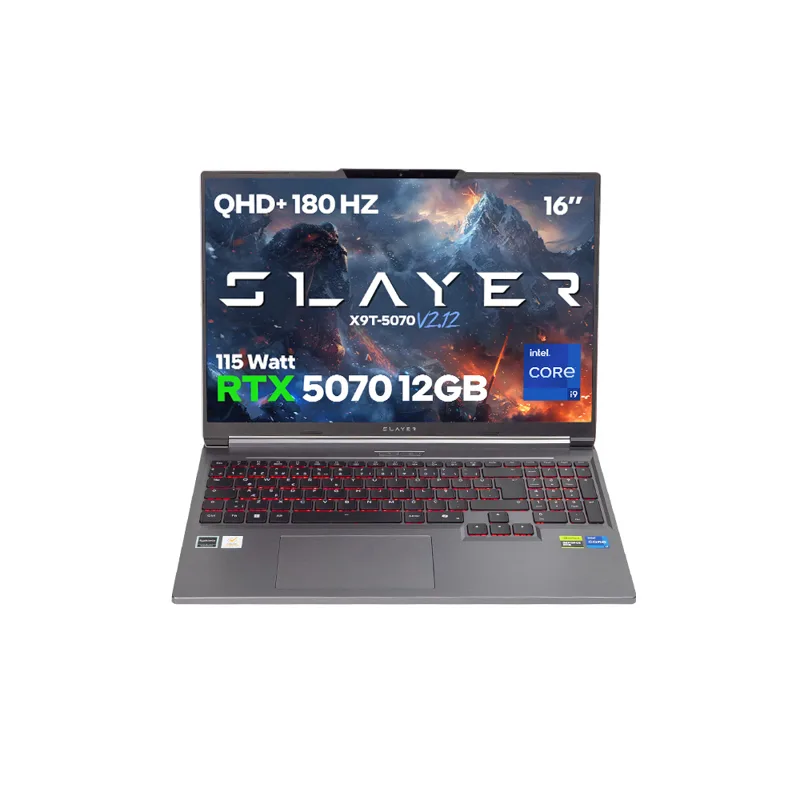 Game Garaj Slayer X9T-5070 V2.12 I9-14900HX RTX5070 12GB 16" 180Hz QHD+ FreeDos Oyuncu Laptop