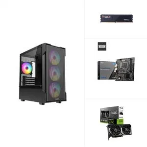 INTEL I5 12400F - RTX 5060 - H610M - 500GB M.2 SSD - 16GB RAM