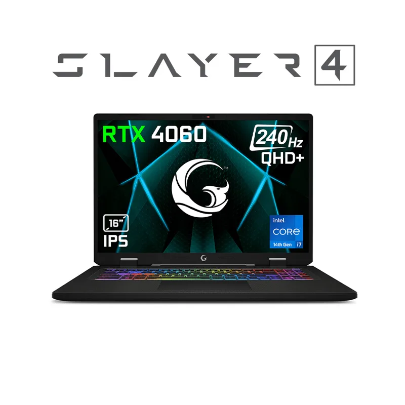 Game Garaj Slayer4 7-4060 Intel Core i7-14700HX RTX4060 16" QHD+ FreeDos 240Hz Stüdyo Laptop