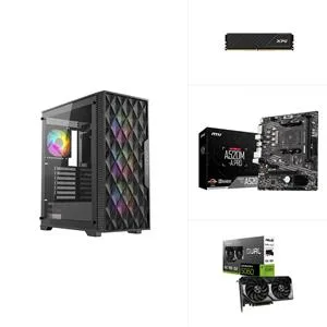 AMD R5 5500 - RTX 5060 - A520M - 500GB SSD - 16GB RAM