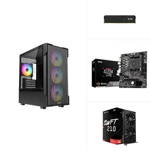 AMD R5 5500 - RX7600 - A520M - 500GB SSD - 16GB RAM