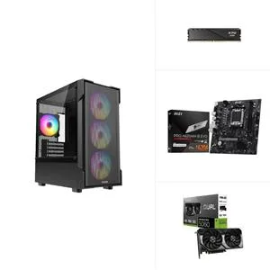AMD R5 7500F - RTX 5060 - A620M - 1TB M.2 SSD - 16GB RAM