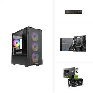 INTEL I5 12400F - RTX 5060 - H610M - 500GB SSD - 16GB RAM