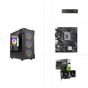 INTEL I5 12400F - RTX 5060 - H610M - 500GB SSD - 16GB RAM