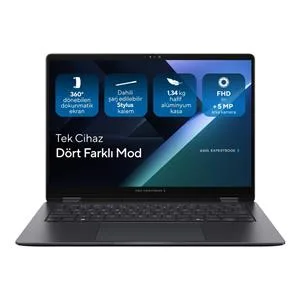 Asus ExpertBook B5 Flip 3.Nesil Core 5 320-16Gb-512Gb Ssd-14inc-W11